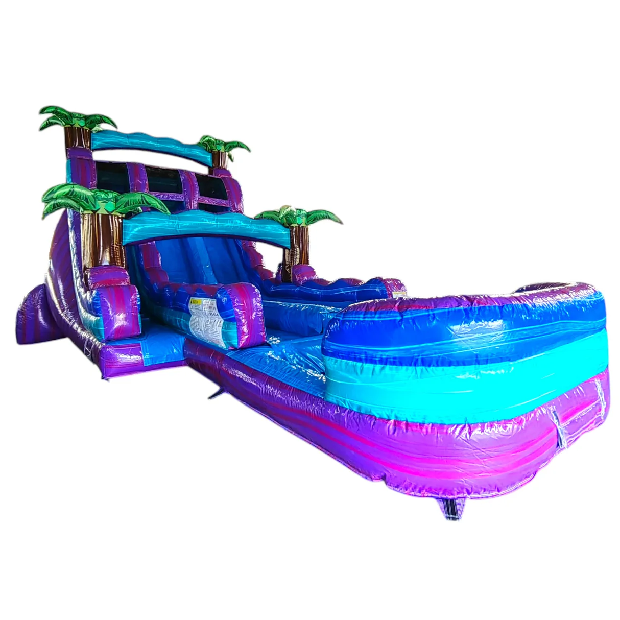 20' Purple Plunge Dual Lane Slide rental